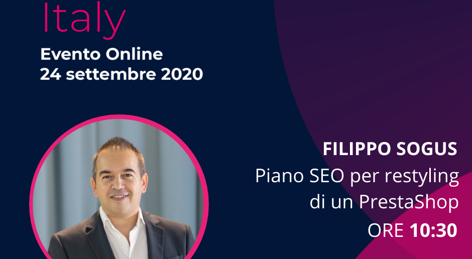 Evento Prestashop con Filippo Sogus